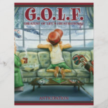 G.O.L.F. GREATEST OF LIFE'S FRUSTRATIONS FULL COLOR FLYER