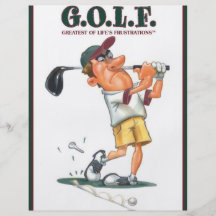 G.O.L.F. GREATEST OF LIFE'S FRUSTRATIONS FULL COLOR FLYER