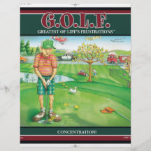 G.O.L.F. GREATEST OF LIFE'S FRUSTRATIONS FULL COLOUR FLYER