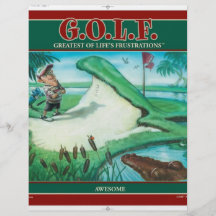 G.O.L.F. GREATEST OF LIFE'S FRUSTRATIONS PERSONALIZED FLYER