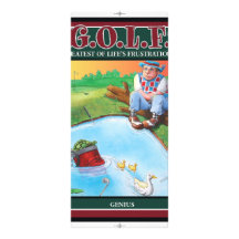 G.O.L.F GREATEST OF LIFE'S FRUSTRATIONS RACK CARD DESIGN