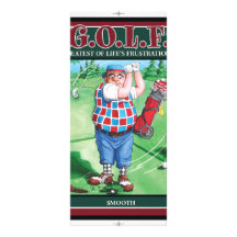 G.O.L.F. GREATEST OF LIFE'S FRUSTRATIONS CUSTOM RACK CARD