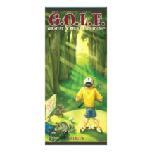 G.O.L.F GREATEST OF LIFE'S FRUSTRATIONS FULL COLOR RACK CARD