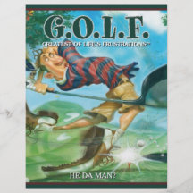 G.O.L.F PLUS GRAND DES FRUSTRATIONS DE LA VIE TRACT PERSONNALISÉ