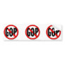 G.O.P.  Circle Slash Bumper Stickers