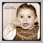 gabbys 1st birthday Portrait Poster