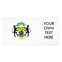 Gabon Coat of Arms Photo Card Template