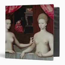Gabrielle d'Estrees  and her sister 3 Ring Binders