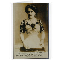 Gabrielle, the amazing half-woman! cards