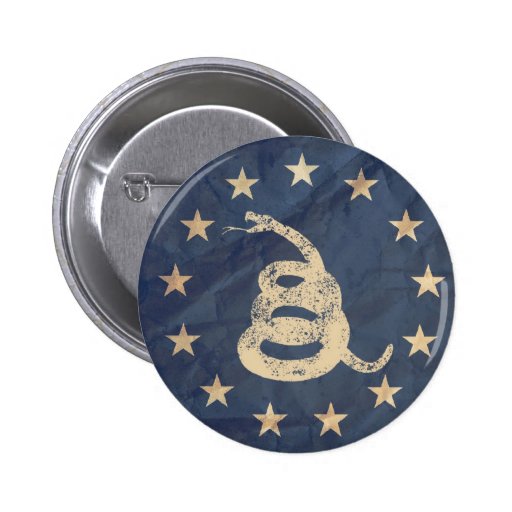 Gadsden and US 1776 Flag Pin