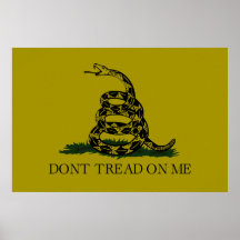 Gadsden (Dont Tread On Me) Flag Textured Matte Posters
