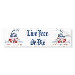 Gadsden - Don't Tread on Me, Live Free or Die Bumper Sticker