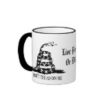 Gadsden - Don't Tread on Me, Live Free or Die Mug