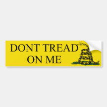 Gadsden_flag 11in Bumper2 Autocollant Pour Voiture
