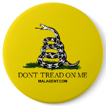 Gadsden Flag (Don't Tread on Me) Buttons