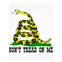 Gadsden Flag Don't Tread On Me Customized Letterhead