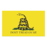 Gadsden Flag Dont Tread On Me Political Round Sticker