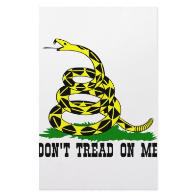 Gadsden Flag Don't Tread On Me Custom Stationery by Mustang_Lady