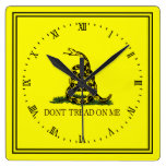 Gadsden Flag Dont Tread On Me Wall Clock