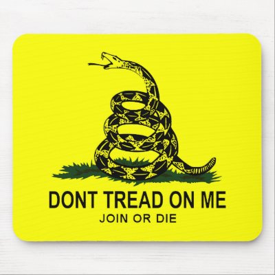 Gadsden Flag Mouse Pad by Illinois_Patriot