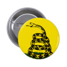 Gadsden Flag Pinback Button