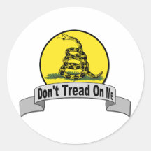 Gadsden Flag Round Sticker
