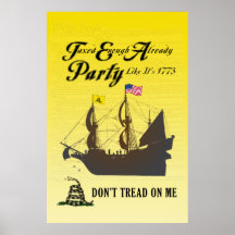 Gadsden - Tea Party Like It's 1773 Poster