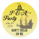 Gadsden - Tea Party Like It's 1773 Stickers