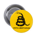 Gadsden "Vote Libertarian" Button
