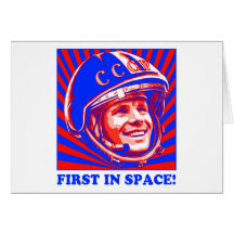 Gagarin Юрий Гагарин Greeting Cards