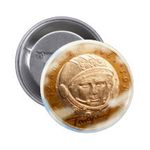 (gagarin pinback button