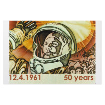 Gagarin Poster Individuelle Druckpapiere