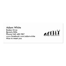 Gagnant de boxe d'évolution cartes de visite personnelles