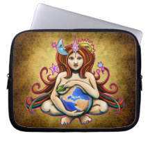 Gaia Mother Earth Design Laptop Computer Sleeves