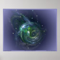 GAIA THE LIVING PLANET ~ On light Blue posters