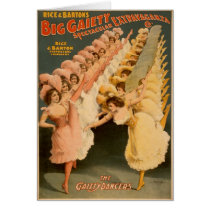 Gaiety Dancers 1900 Card