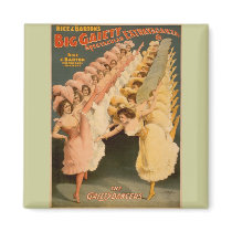 Gaiety Dancers 1900 Magnets