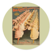 Gaiety Dancers 1900 Round Stickers