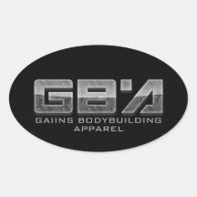 GAIINS BODYBUILDING APPAREL  Sticker