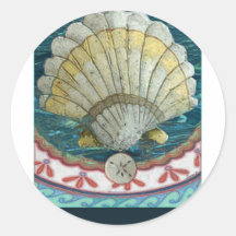GailSHELL.jpg Round Sticker