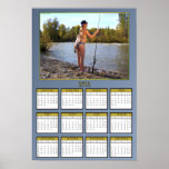 Gal Holding Silver Salmon Poster Calendar