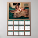 Gal on a Bear Rug Poster Calendar