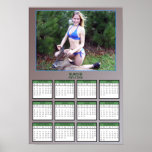 Gal with a Deer Poster Calendar