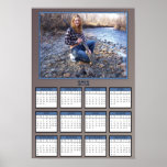 Gal with a Ruffed Grouse Poster Calendar