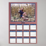 Gal with Pheasants Poster Calendar