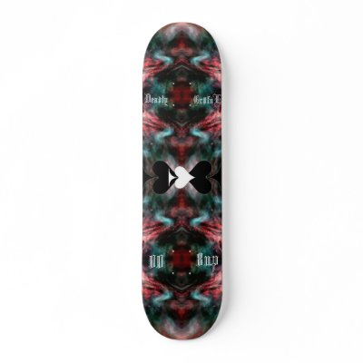 galactic back drop skate board deck by deadlygr8ful