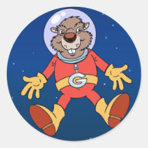 Galactic Groundhog Stickers