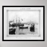 Galata From Sirkeci Port in Istanbul, Turkey 1885 posters