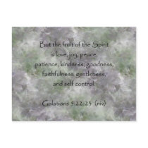 Galatians 5:22-23 ~ Fruit of the Spirit Postcards