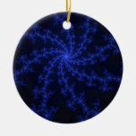 Galaxie bleue - conception de fractale décoration de noël